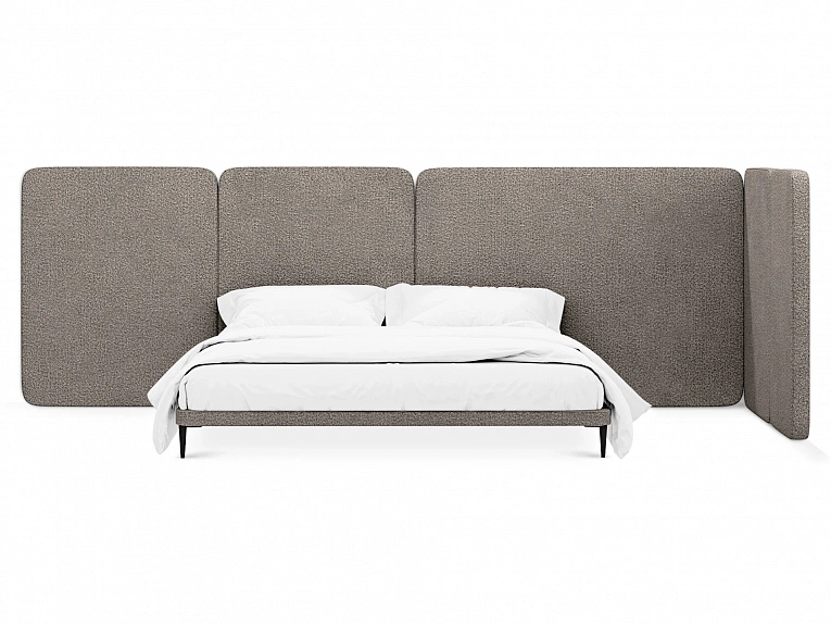 Кровать OgogoHome Licata 961659 коричневый