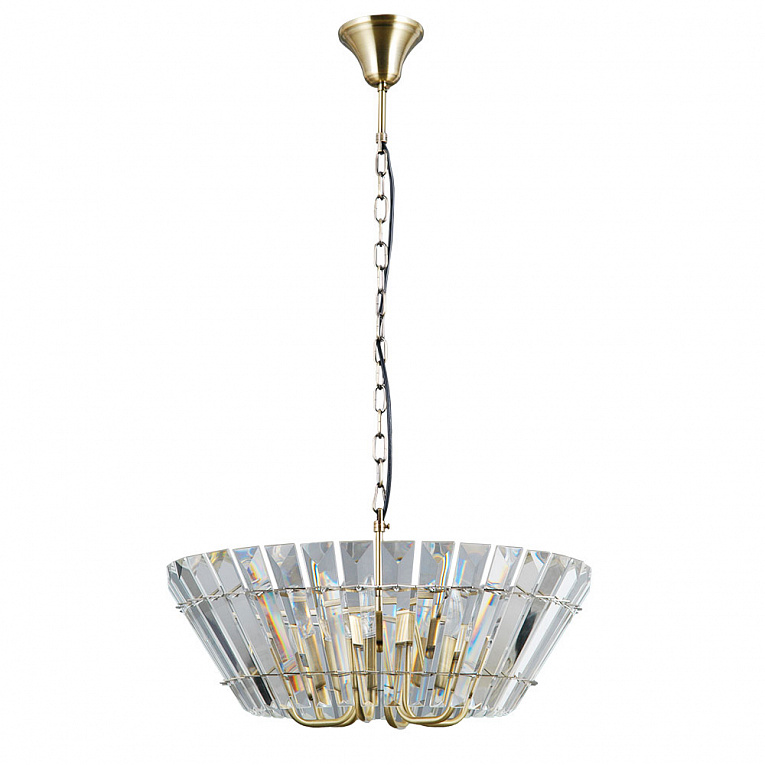 Подвесная люстра Arte Lamp FLORIZEL коричневый, прозрачный A1072SP-6AB