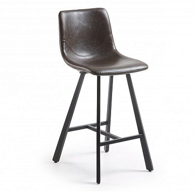 Полубарный стул La Forma Trac темно-коричневый